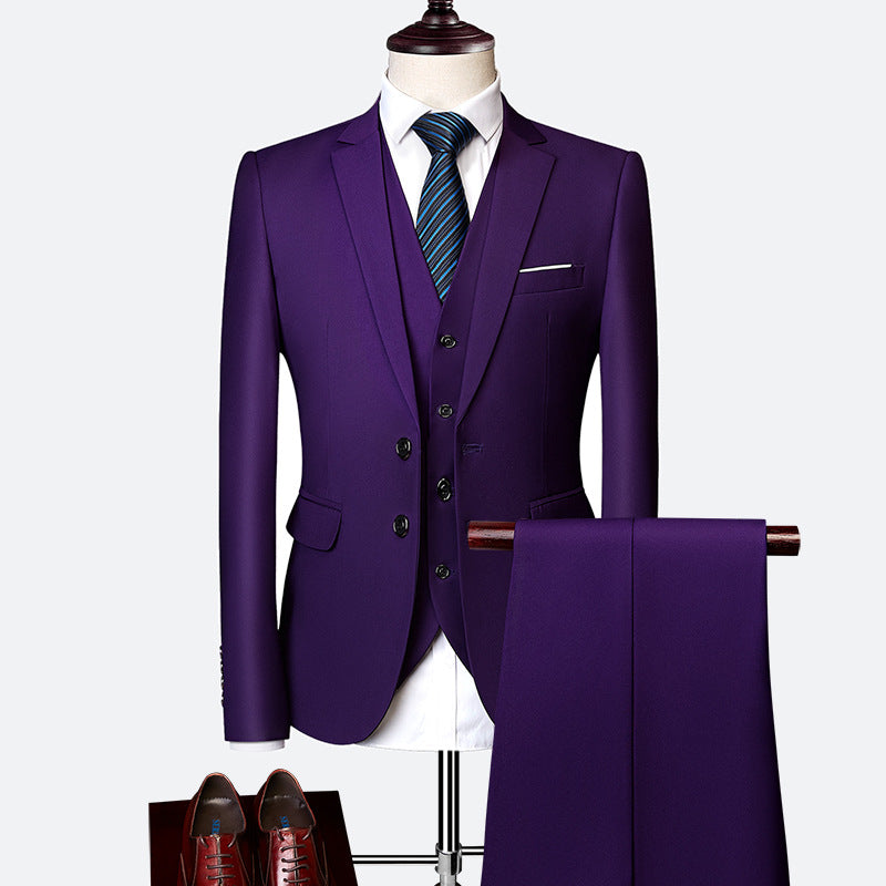 Set di abito formale da uomo 3 pezzi