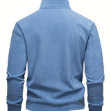 Langford – Pullover in Fleece con Mezzo Zip