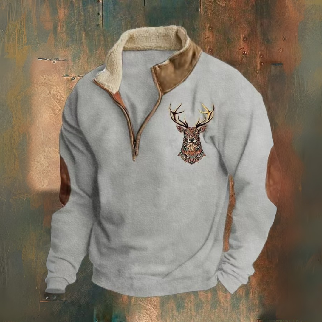 Buffalo | Maglione polare casual con fodera termica