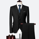Set di abito formale da uomo 3 pezzi