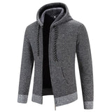 Maren | Giacca a maglia con cappuccio e foderato in fleece