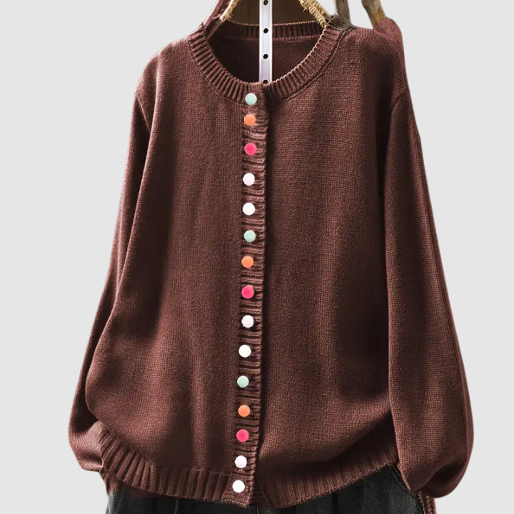 Clarisse™ | Cardigan con bottoni colorati