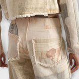 Rhea – Jeans a gamba larga stampate con un tocco vintage