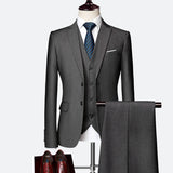 Set di abito formale da uomo 3 pezzi