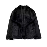FIORA - Giacca Puffer con Effetto Pelliccia