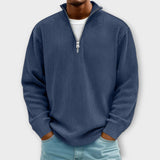 Lennart | Maglione con colletto alto a coste e zip