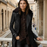 Victoria - Cappotto in Pelle Lussuoso