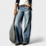 Cess - Pantaloni in Denim con Gamba Larga