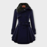 Emma - Cappotto Elegante con Collo in Pelliccia Sintetica