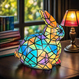 Clochette | Lampada a forma di coniglio in vetro colorato Magisk