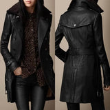Victoria - Cappotto in Pelle Lussuoso