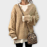 Lili - Maglione oversized con motivo a trecce