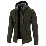 Maren | Giacca a maglia con cappuccio e foderato in fleece