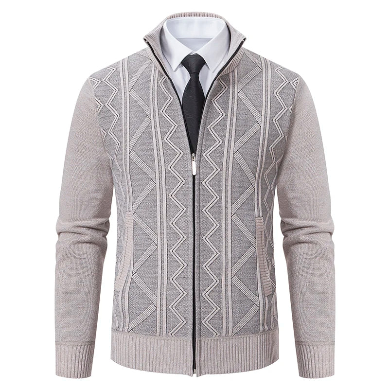 Dawson – Cardigan Zip Strutturato