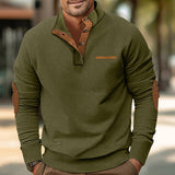 Davenport –  Pullover a mezze bottoni con tasca