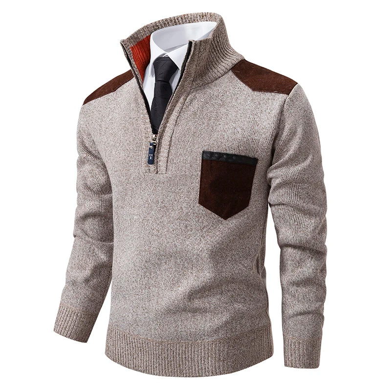 Clinton – Elegante pullover a mezza zip