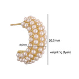 Boucles d'oreilles en perles classiques - Ottanta percento