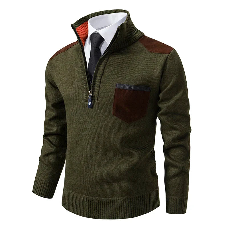 Clinton – Elegante pullover a mezza zip
