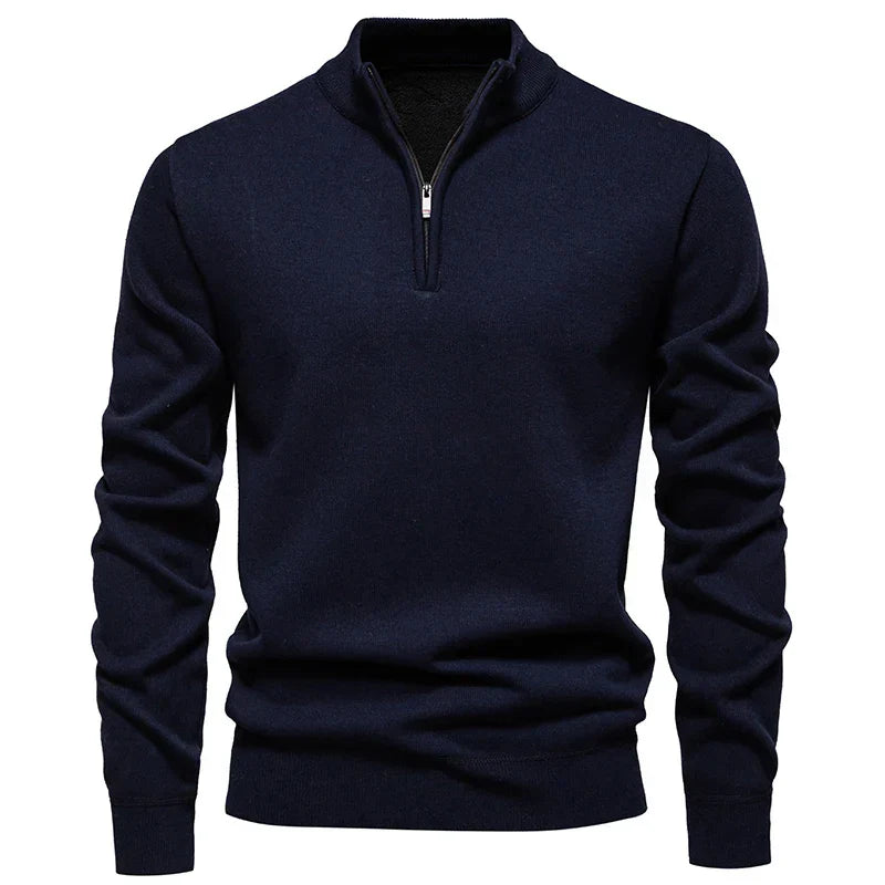 Brompton –  Maglione a Mezzo Zip Raffinato