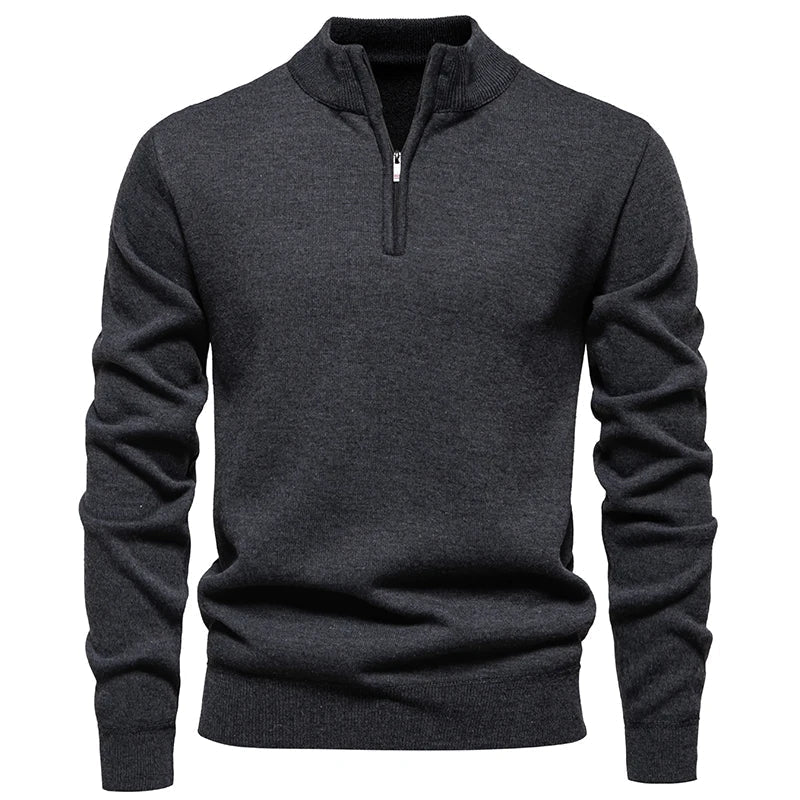 Brompton –  Maglione a Mezzo Zip Raffinato