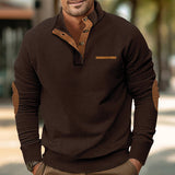 Davenport –  Pullover a mezze bottoni con tasca