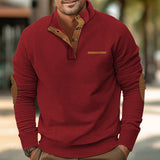 Davenport –  Pullover a mezze bottoni con tasca
