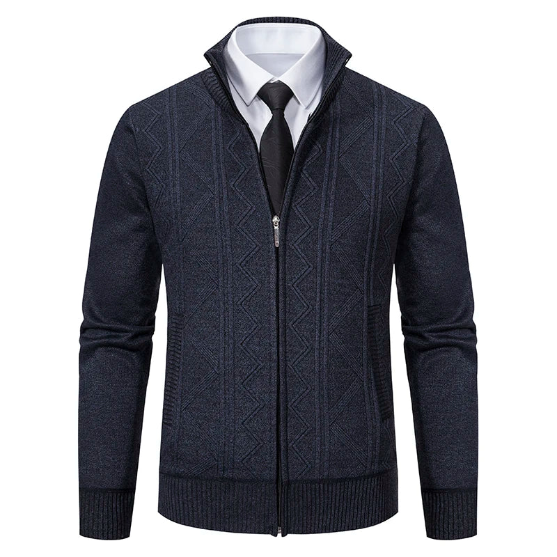 Dawson – Cardigan Zip Strutturato