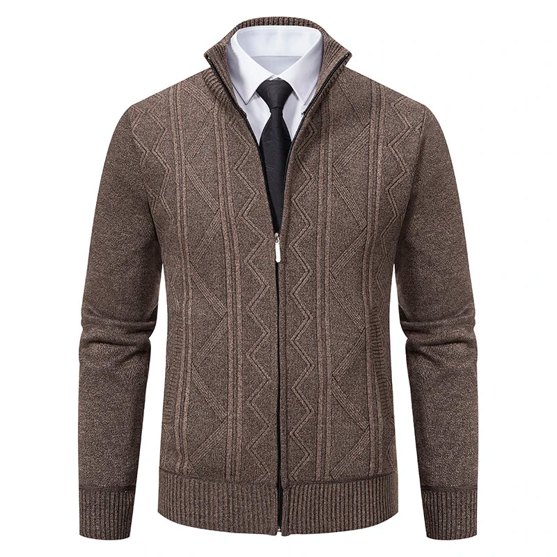 Dawson – Cardigan Zip Strutturato