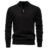Brompton –  Maglione a Mezzo Zip Raffinato