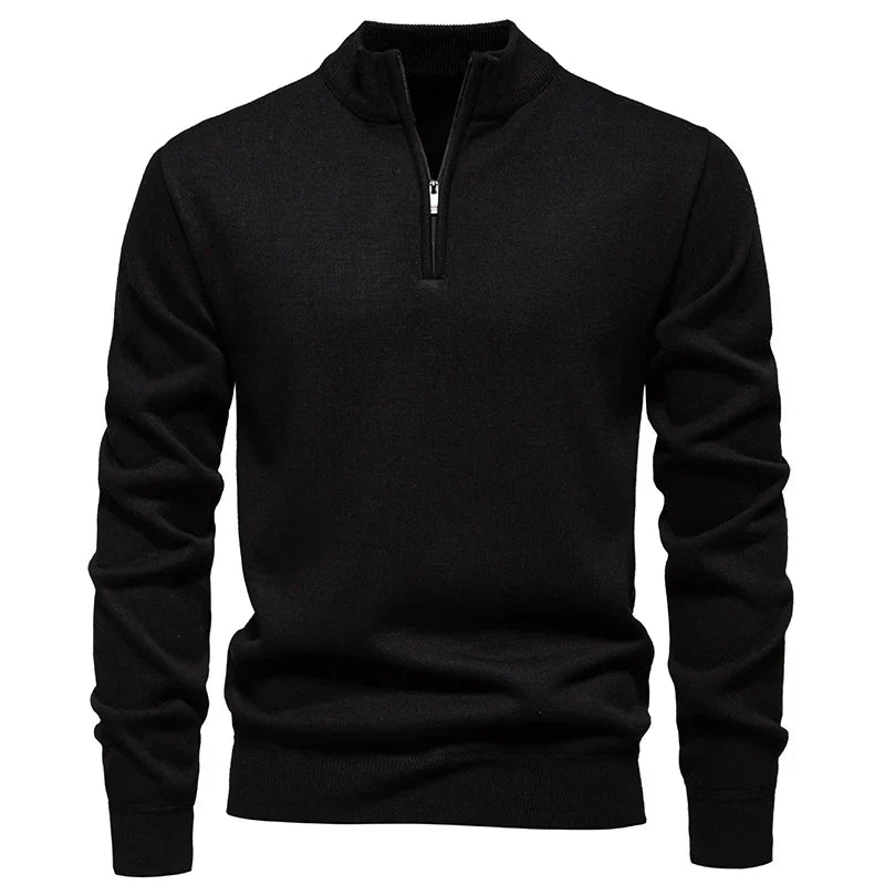 Brompton –  Maglione a Mezzo Zip Raffinato
