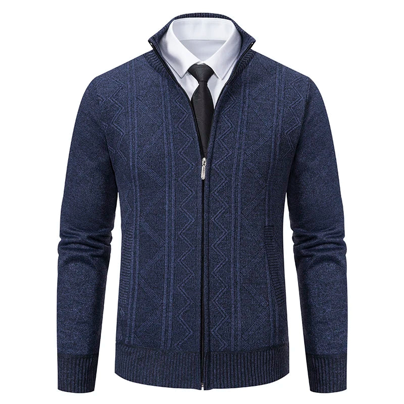 Dawson – Cardigan Zip Strutturato