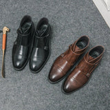 Parker | Stivali doppi Monk-strap in similpelle
