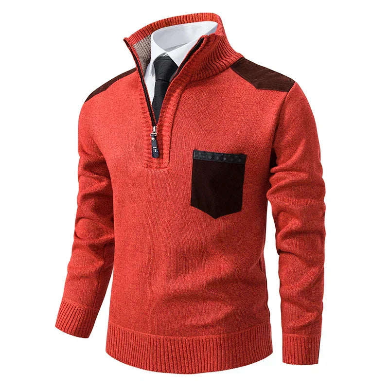 Clinton – Elegante pullover a mezza zip