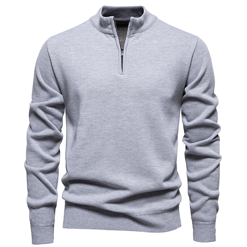 Brompton –  Maglione a Mezzo Zip Raffinato