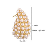 Boucles d'oreilles en perles classiques - Ottanta percento