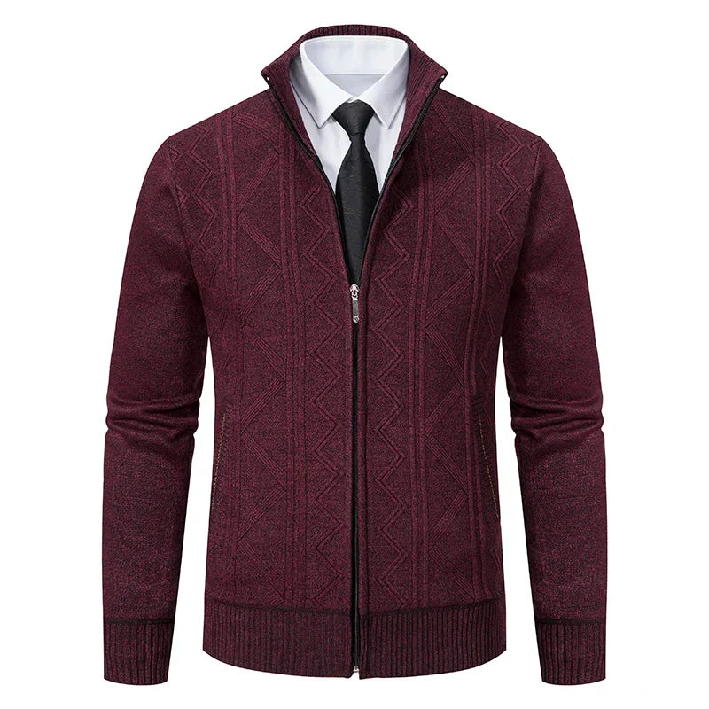 Dawson – Cardigan Zip Strutturato
