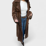 Veronika - Elegante trench coat con collo alto