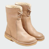 Scarpe da uomo in pelle impermeabili con rivestimento in lana