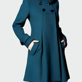 Cappotto con cappuccio e colletto