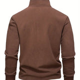 Langford – Pullover in Fleece con Mezzo Zip