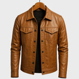 Darius  - Giacca in pelle premium stile moto