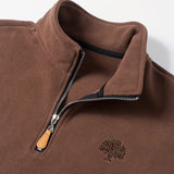 Langford – Pullover in Fleece con Mezzo Zip