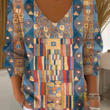 Flora– Maglione in tessuto a maglia con scollo a V
