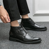 Parker | Stivali doppi Monk-strap in similpelle