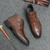Parker | Stivali doppi Monk-strap in similpelle