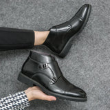 Parker | Stivali doppi Monk-strap in similpelle
