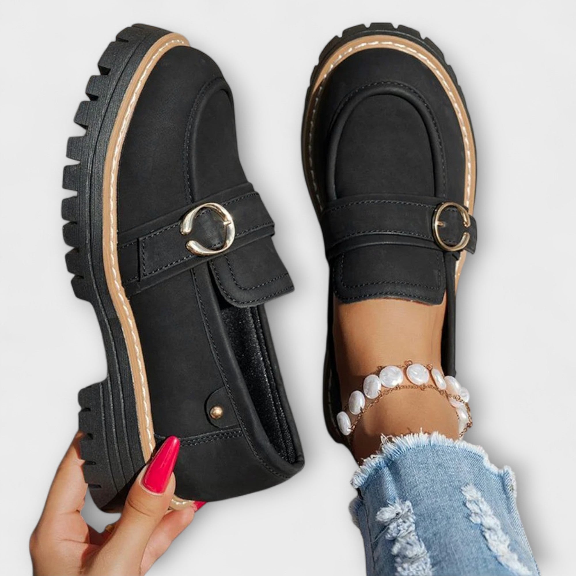 Esma | Mocassini casual con punta arrotondata