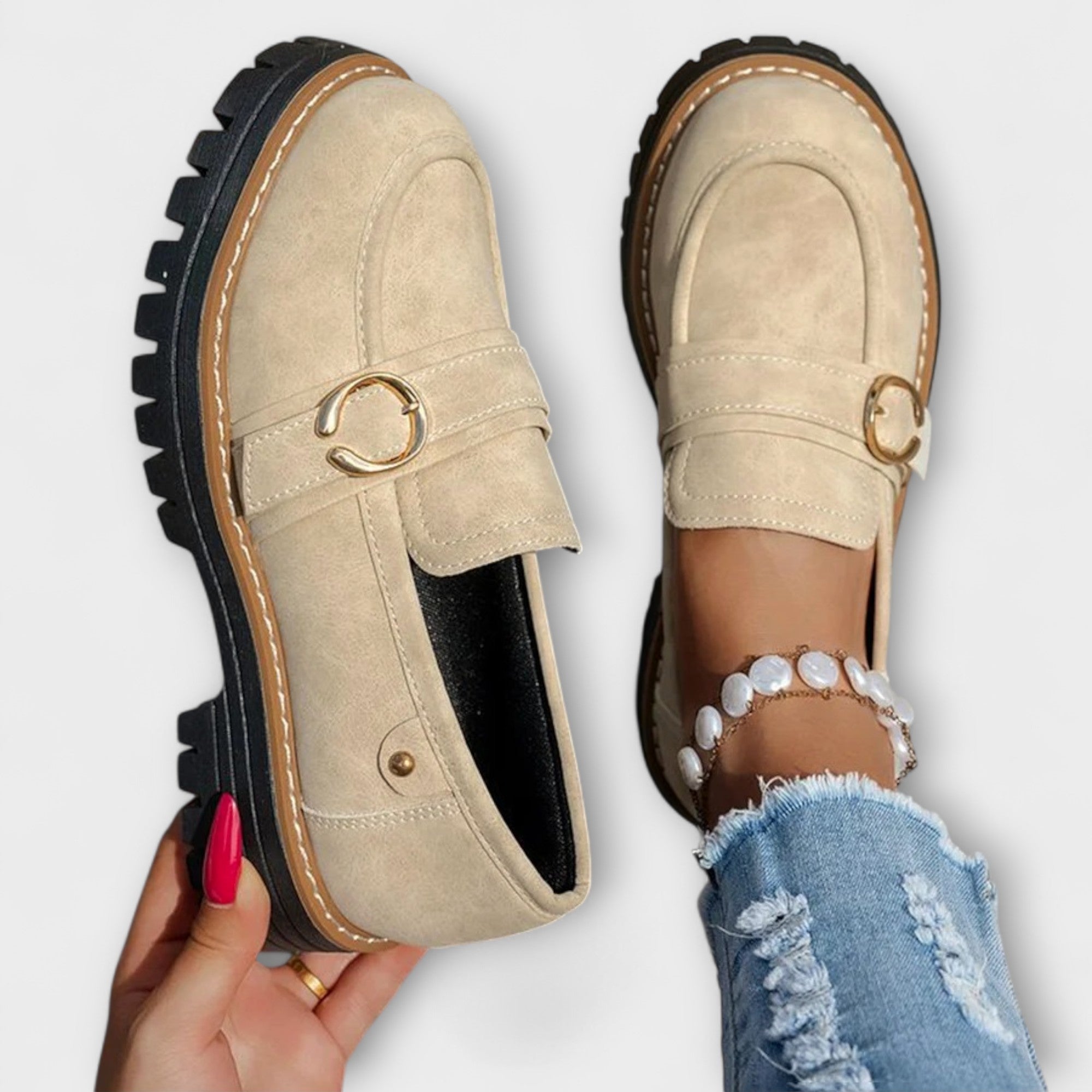 Esma | Mocassini casual con punta arrotondata