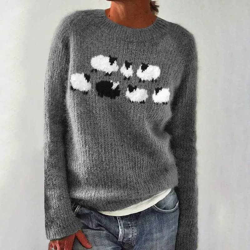 Poppy - Maglione Retrò Confortevole Per Lei Vintage Donna