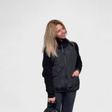 Nora - Giacca in maglia patchwork da donna